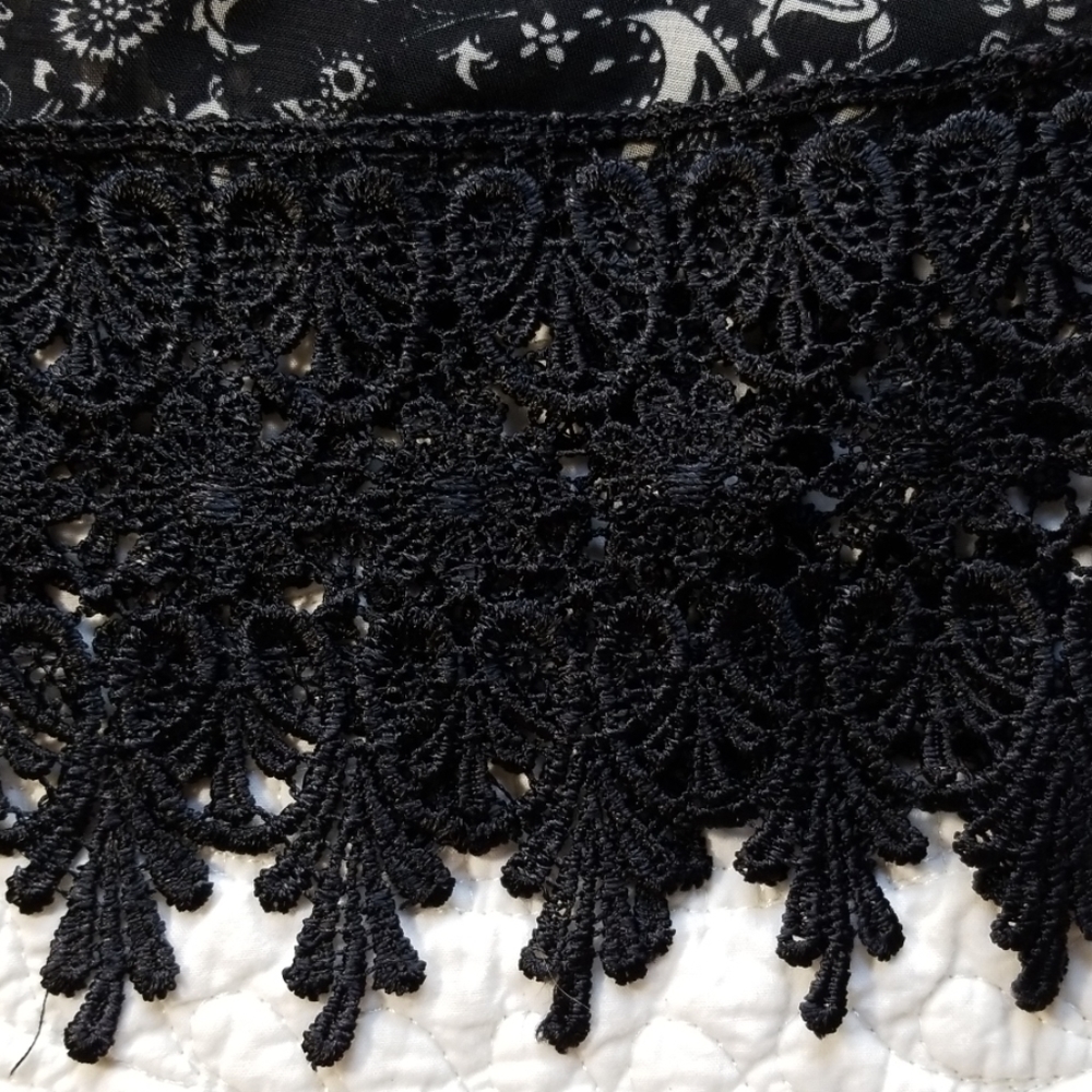 IRIS LA black white paisley camisole tank top - Picture 7 of 7